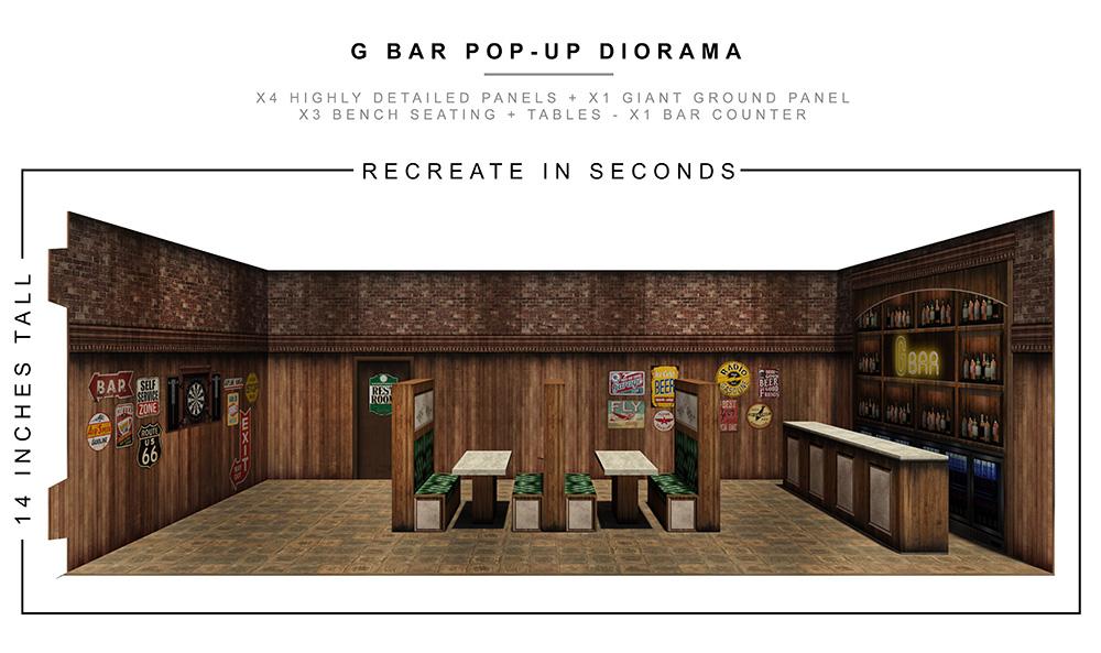 Bar Pop-Up Diorama 1/12