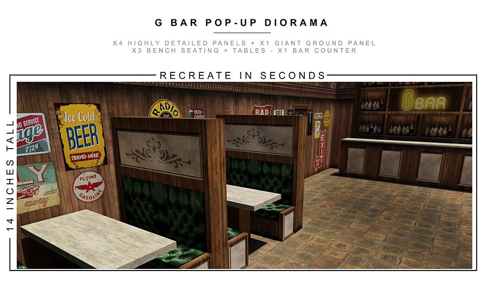 Bar Pop-Up Diorama 1/12