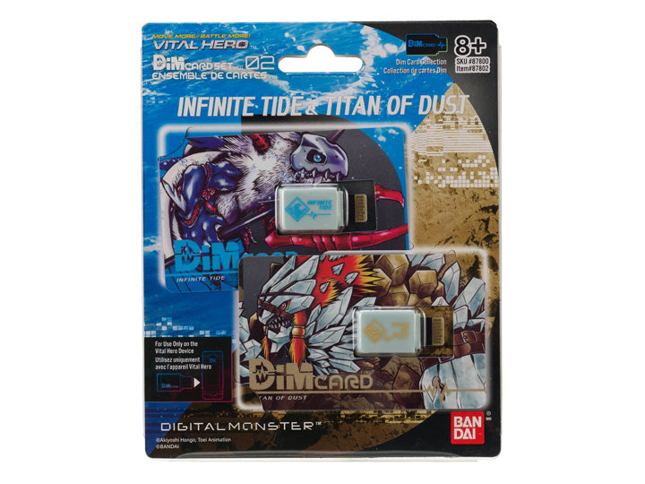 Digimon Vital Hero - DiM Card Set Vol.02 Infinite Tide & Titan of Dust