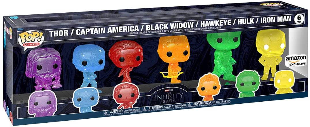 Pop! Artist Series -  Infinity Saga - Avengers with Base [6Pack][Amazon Exclusive]