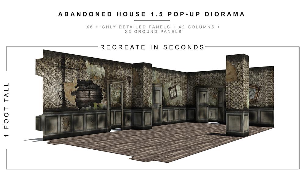 Abandoned House 1.5 Pop-Up Diorama 1/12