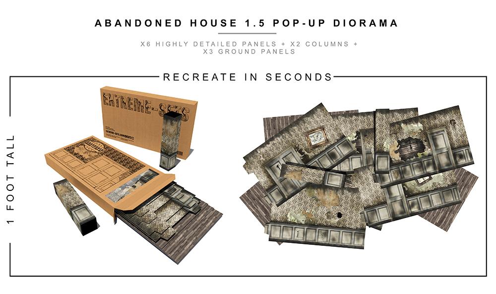Abandoned House 1.5 Pop-Up Diorama 1/12
