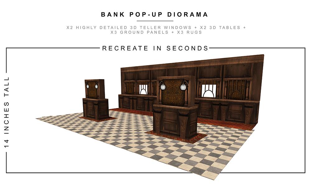 Bank Pop-Up Diorama 1/12