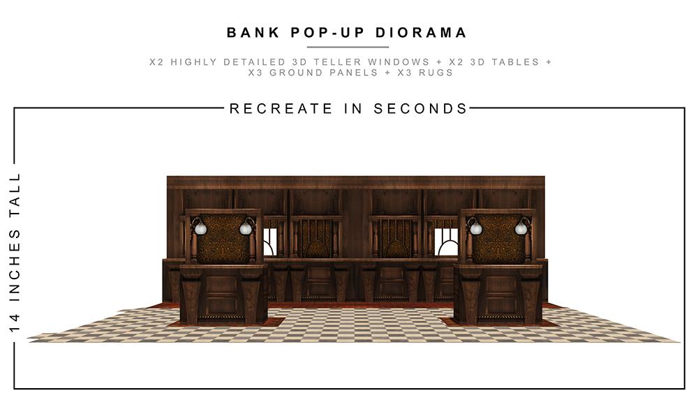 Bank Pop-Up Diorama 1/12