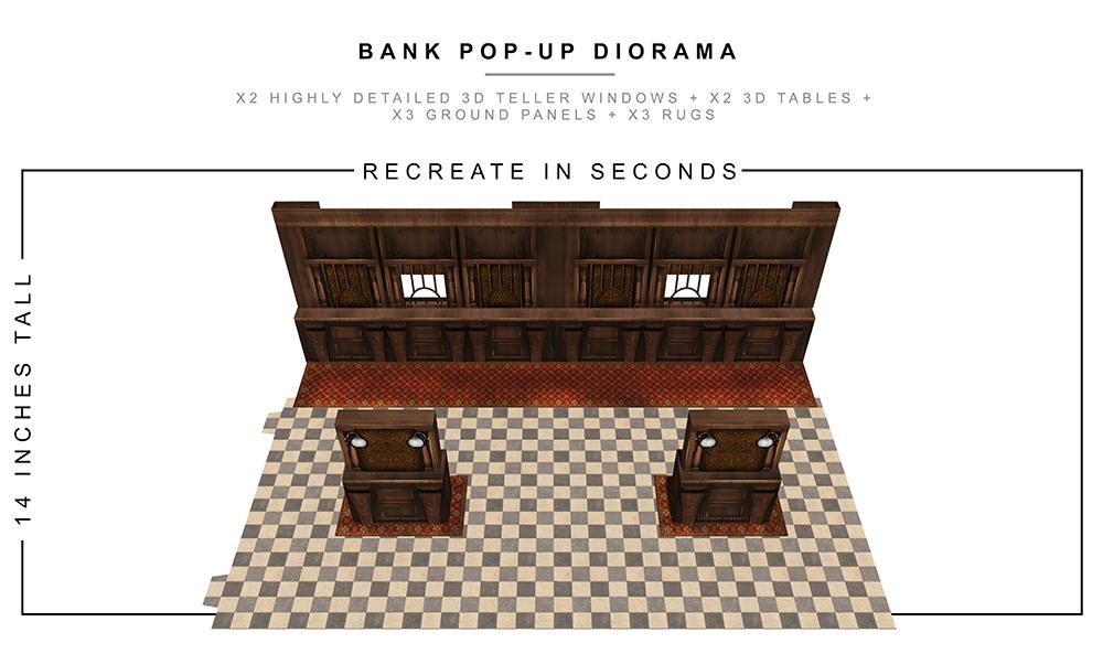 Bank Pop-Up Diorama 1/12