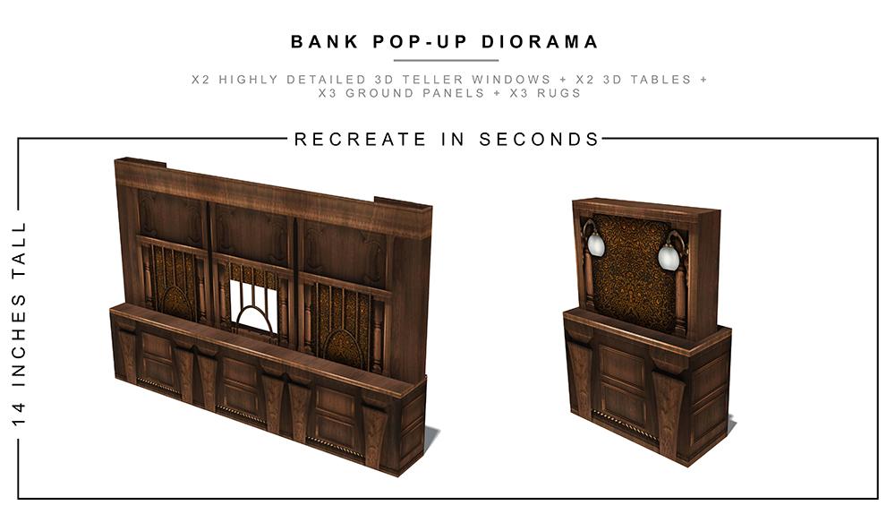 Bank Pop-Up Diorama 1/12