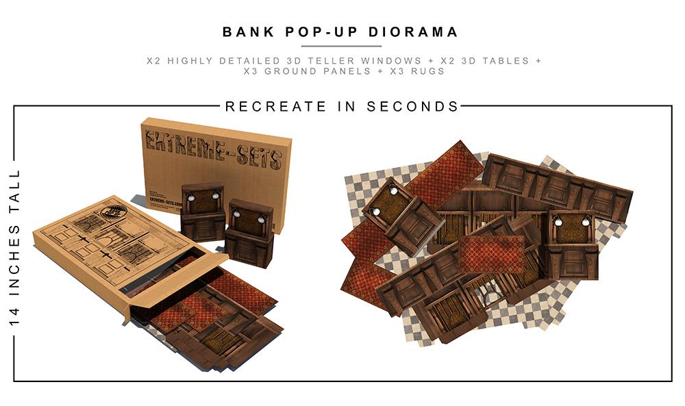 Bank Pop-Up Diorama 1/12