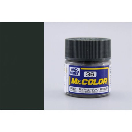 C36 - Semi-Gloss RLM74 Gray Green 10ml