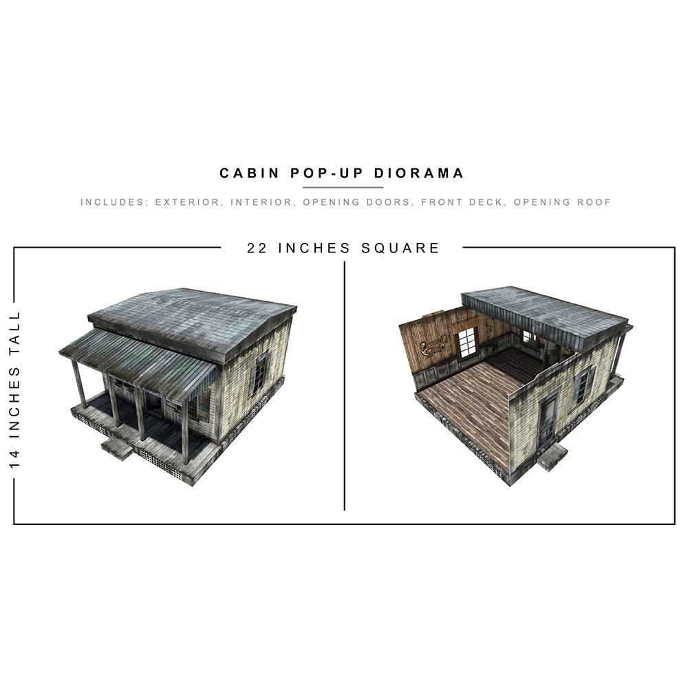 Cabin Pop-Up Diorama 1/12