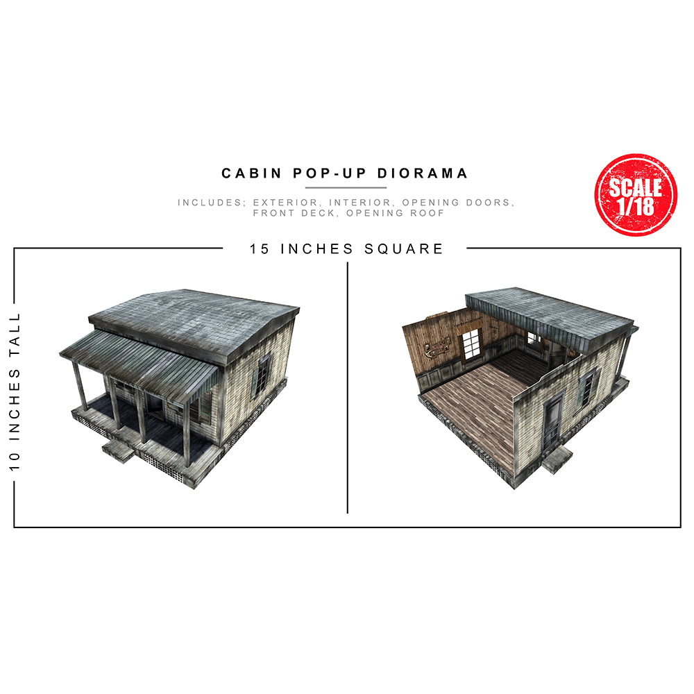 Cabin Pop-Up Diorama 1/18