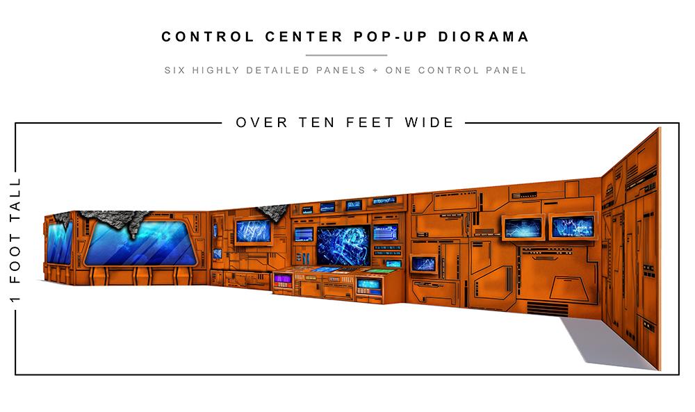 Deluxe Control Center Pop-Up Diorama 1/12