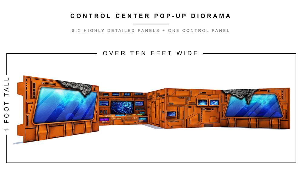 Deluxe Control Center Pop-Up Diorama 1/12