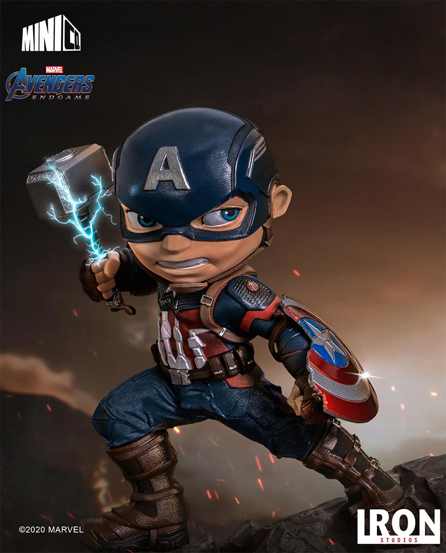 MARVEL - Figurine Avengers Captain America - Mini Egg Attack - 10cm - Magic  Heroes