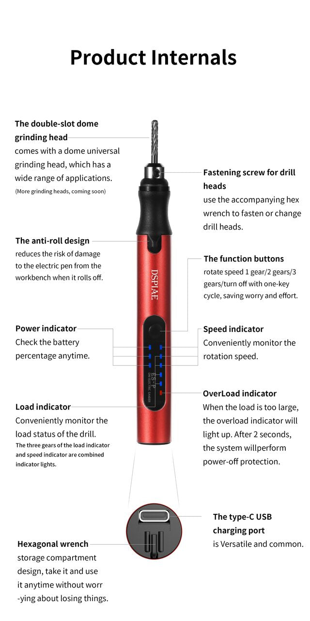 DSPIAE - ES-P Oni Portable Electric Sharpening Pen