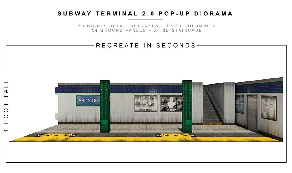 Subway Terminal 2.0 Pop-Up Diorama 1/12