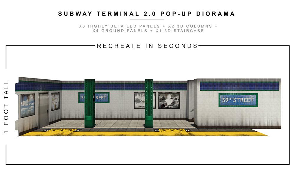 Subway Terminal 2.0 Pop-Up Diorama 1/12