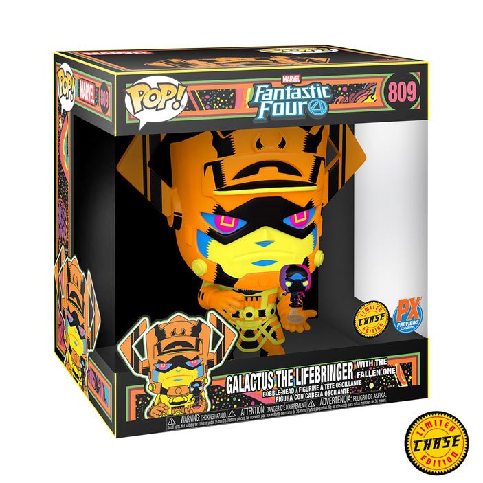 Pop! Marvel - Galactus with Silver Surfer Black Light Version [Jumbo 10"][Special Edition]
