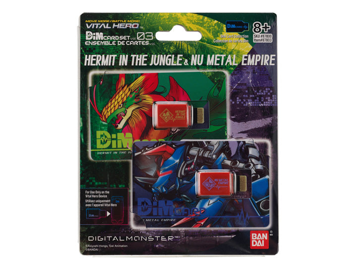 Digimon Vital Hero - DiM Card Set Vol.03 Hermit in the Jungle & Nu Metal Empire