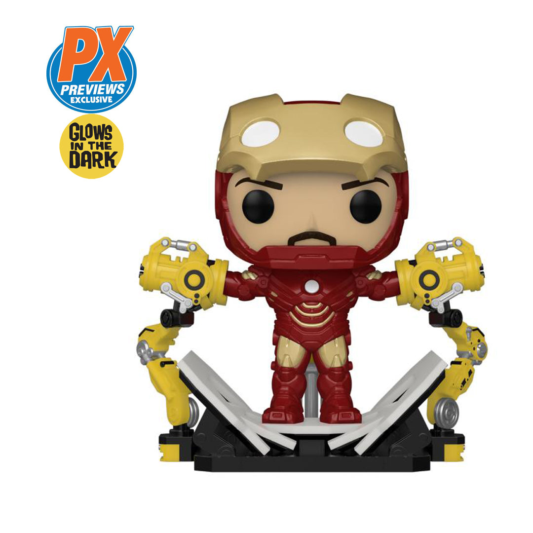 Pop! Marvel - Iron Man 2 - Iron Man MK IV with Gantry [Glow][PX Exclusive]