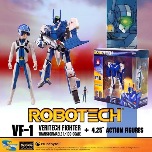 Toynami - Robotech - VF-1J Transformable Veritech Fighter and Max Sterling Two-Pack