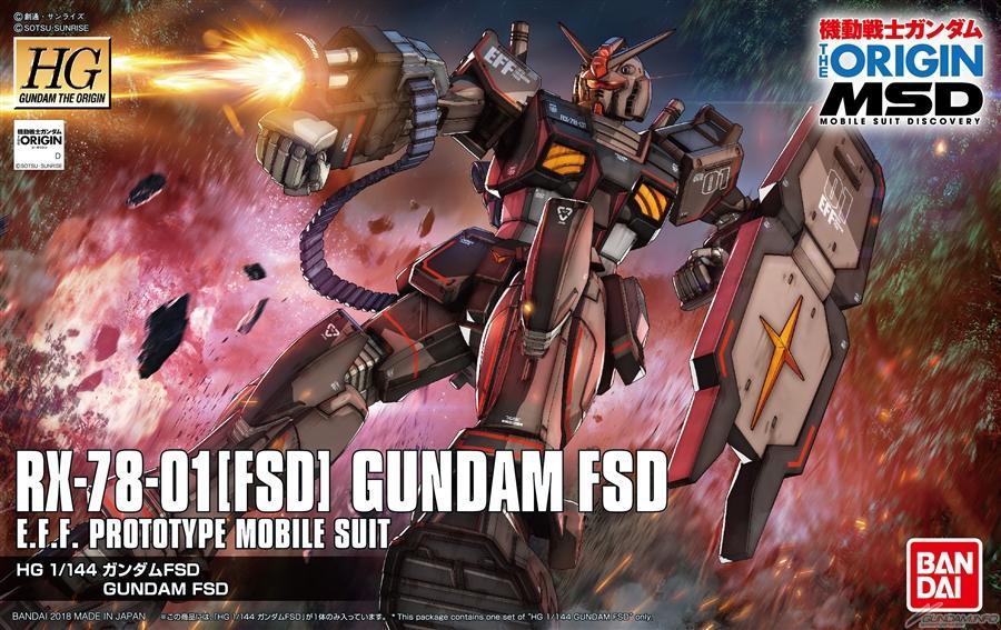 HGUC - RX-78-01 FSD Gundam Full Scale Development HG The Origin MSD