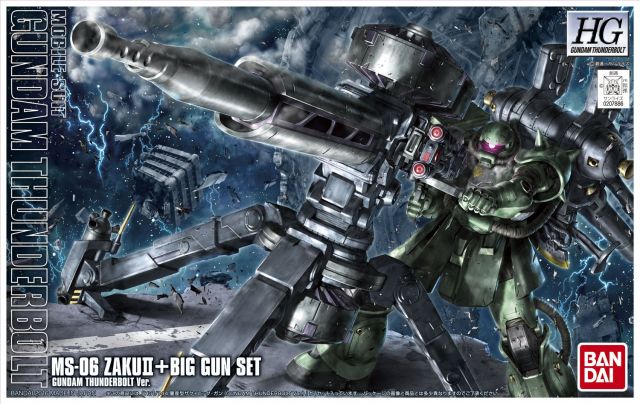 HGTB - MS-06 Zaku II + Big Gun Set [Gundam Thunderbolt Anime Ver.]