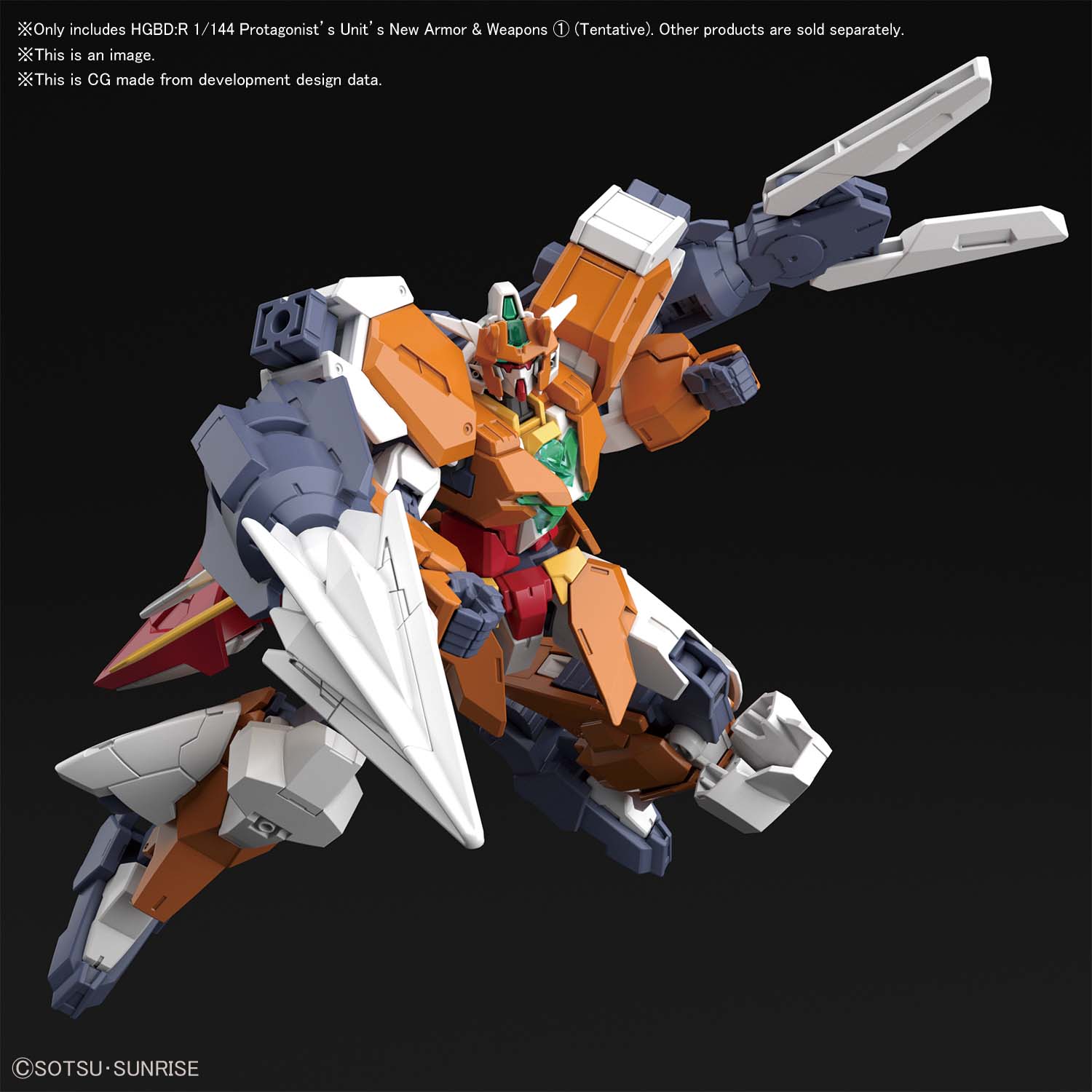 HGBD:R - PFF-X7II/S6 Saturnix Gundam Weapon