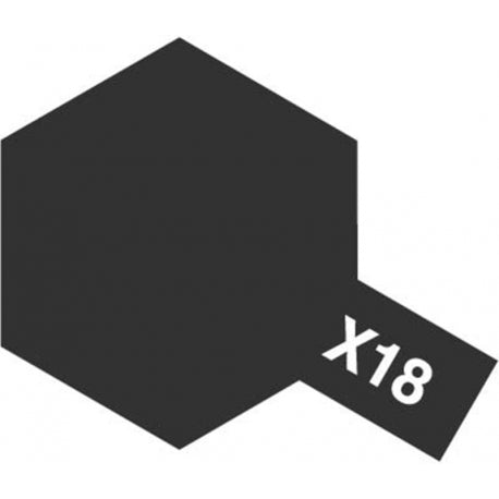 X-18 Semi-Gloss Black 23ml